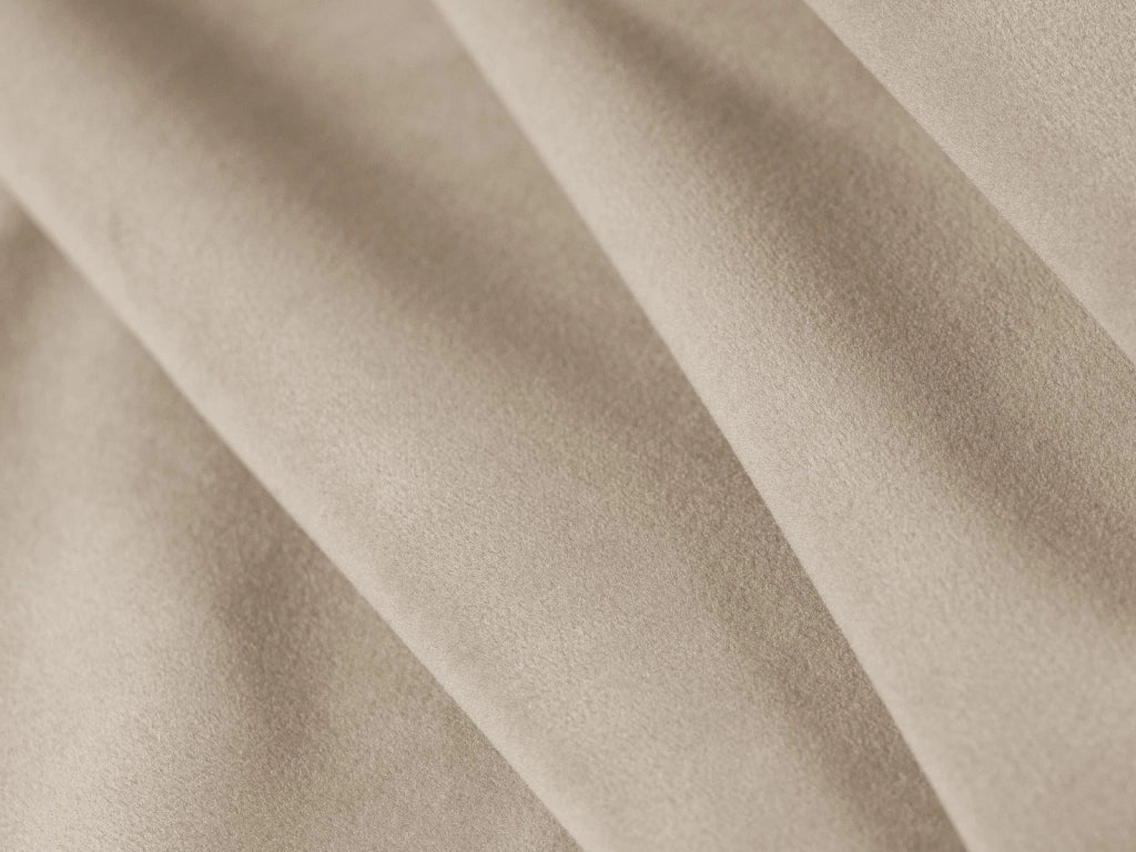 Cosmopolitan Design - Divano angolare modulare reversibile "Rome" 7 posti in velluto beige 