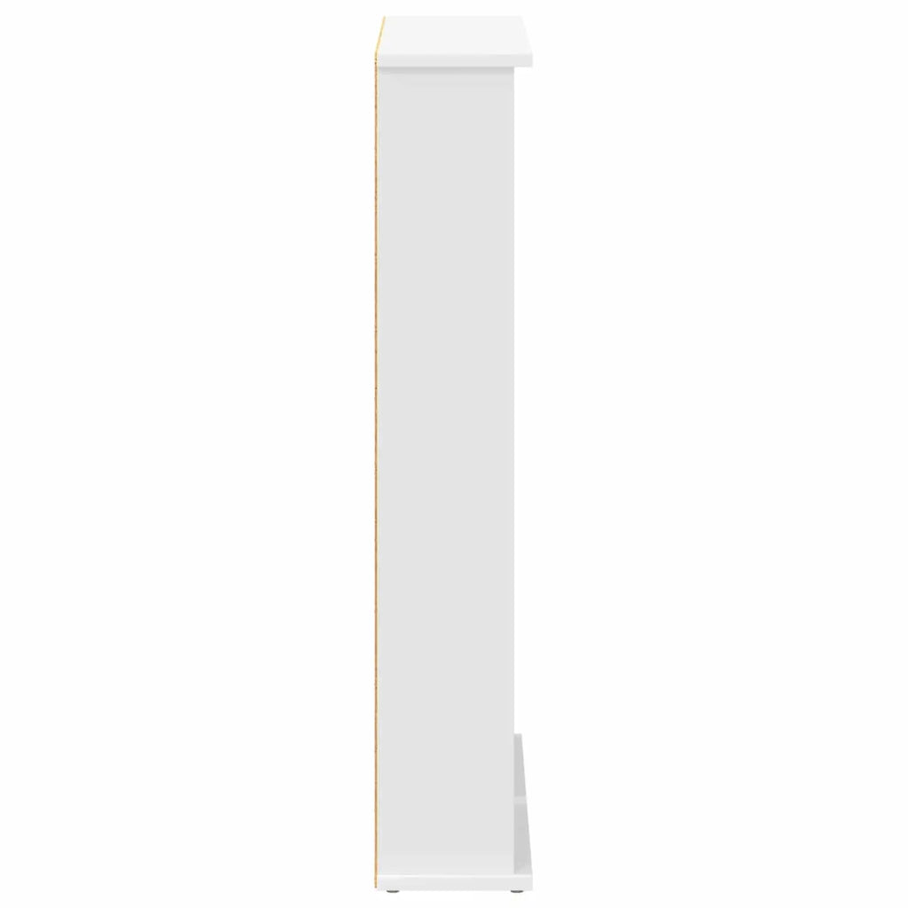 Mobile per CD Bianco 60 x 17 x 92 cm Legno ingegnerizzato 8012730