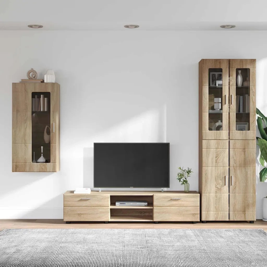 Set mobile TV FLORIN 3 pcs Rovere Sonoma Legno multistrato