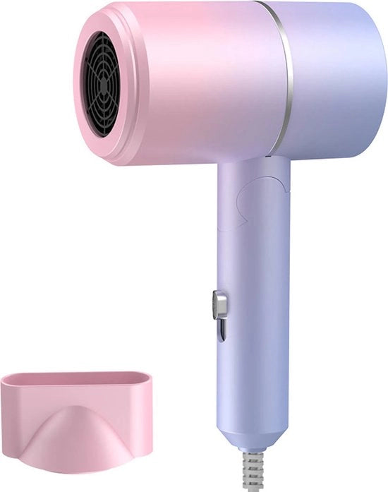 Haardroger professionale con styling mondino, haardroger con funzione di stile, haardroger con ioni negativi (3 impostazioni di temperatura e 2 velocità di vento), mini haardroger.