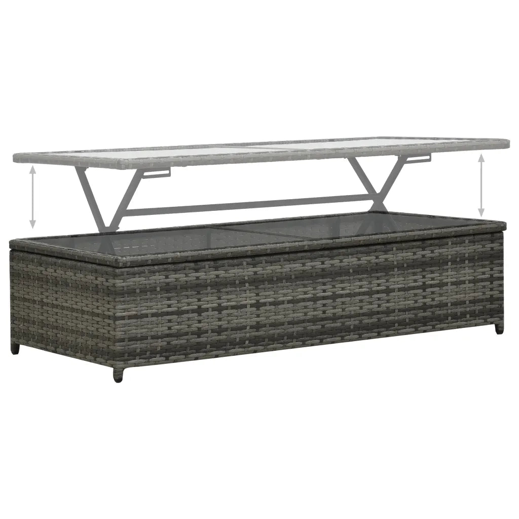 Set Divani da Giardino 4 pz con Cuscini in Polyrattan Antracite cod mxl 41029