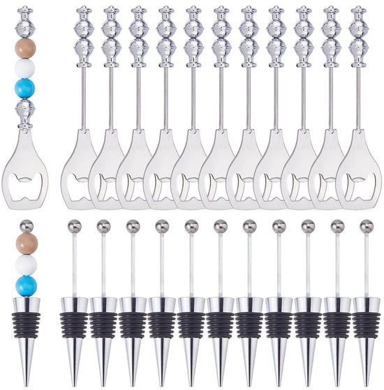 Set di Stoppers per Bottiglia 24 pezzi - Stoppers per Bottiglie / Flessenstop - Flessenstop Hermetico - Bocchini per Birra - Decorativi Stoppers per Bottiglie - Per Festeggiamenti/Bar - Stoppers per Bottiglie