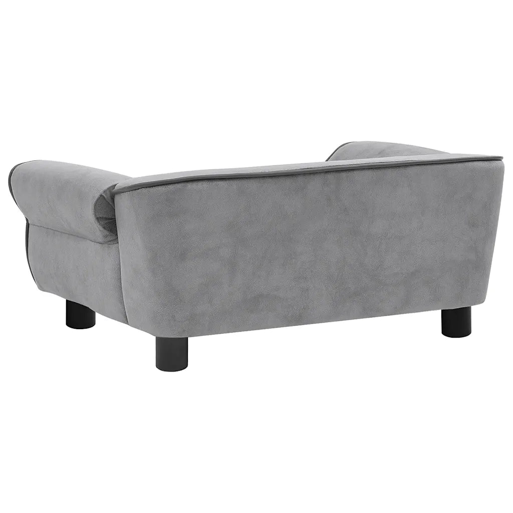 Divano per Cani-Sofa per animali domestici-Divanetto Grigio 72x45x30 cm in Peluche
