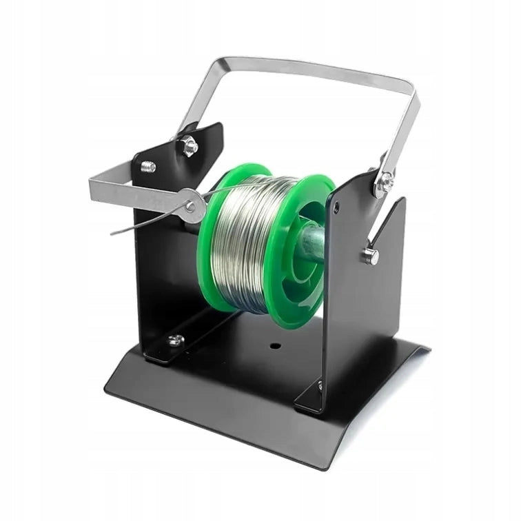 Supporto Dispenser per Stagno 115 mm – Ergonomico e Durevole | Acciaio e Plastica, Capacità 2 Bobine