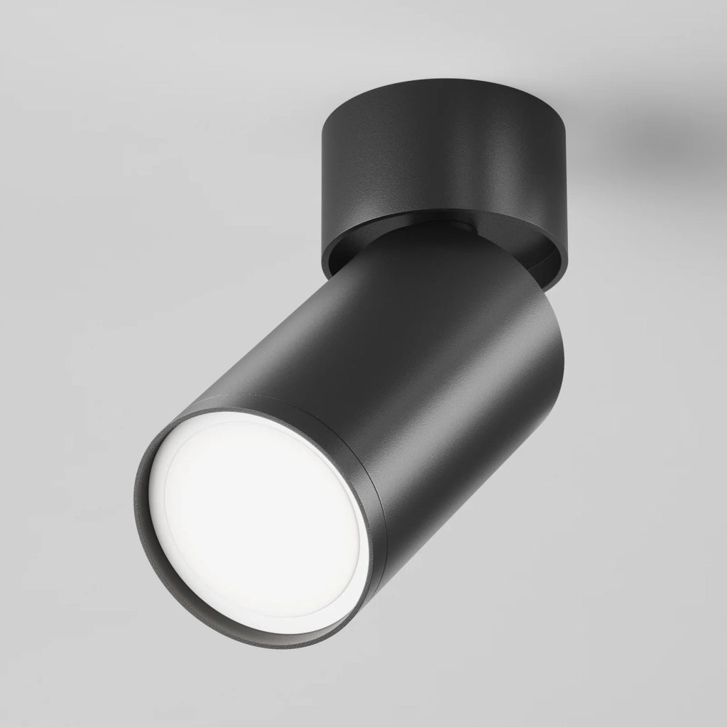 Maytoni Lampada da soffitto moderna FOCUS S 1 luce GU10 nero metallo