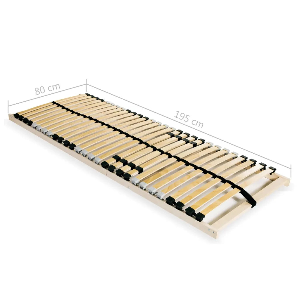 Reti a Doghe 2 pz 7 Zone con 28 Doghe in Legno 80x200 cm 3051424