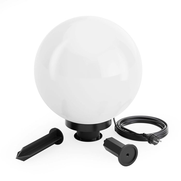 Sfera luminosa per esterno Ø30 cm Lampada da giardino con picchetto IP44 40 W Attacco E-27