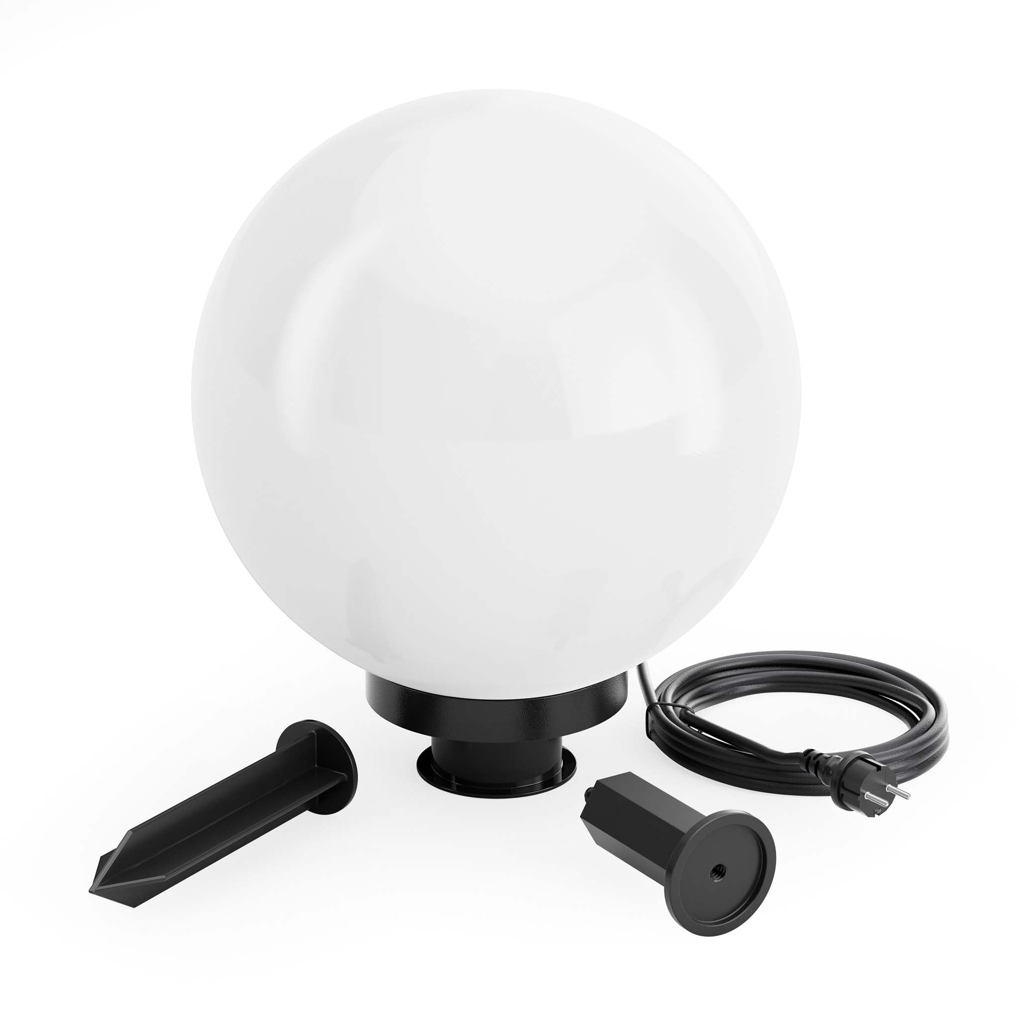Sfera luminosa per esterno Ø30 cm Lampada da giardino con picchetto IP44 40 W Attacco E-27