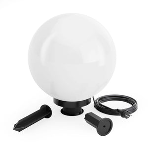 Sfera luminosa per esterno Ø30 cm Lampada da giardino con picchetto IP44 40 W Attacco E-27