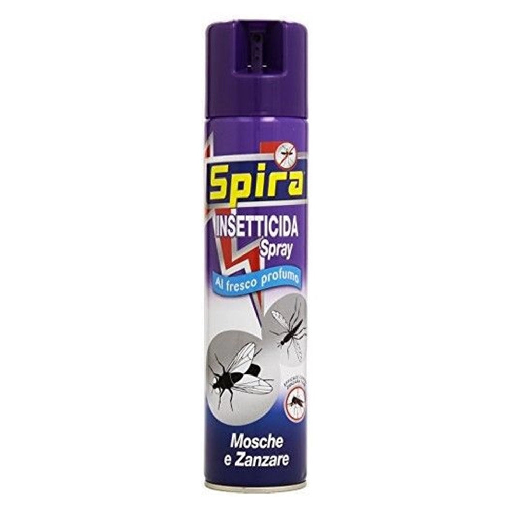 Trade Shop - Set 12 Pz Insetticida Spray Per Mosche Zanzare Insetti 400 Ml Al Fresco Profumo 073210a -