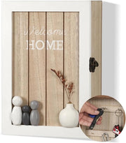 Sostegno per chiavi in legno - Supporto per chiavi decorativo per muro - 6 ganci per chiavi - Cassettone per chiavi - Ideale per ingresso o hall - Stile e praticità