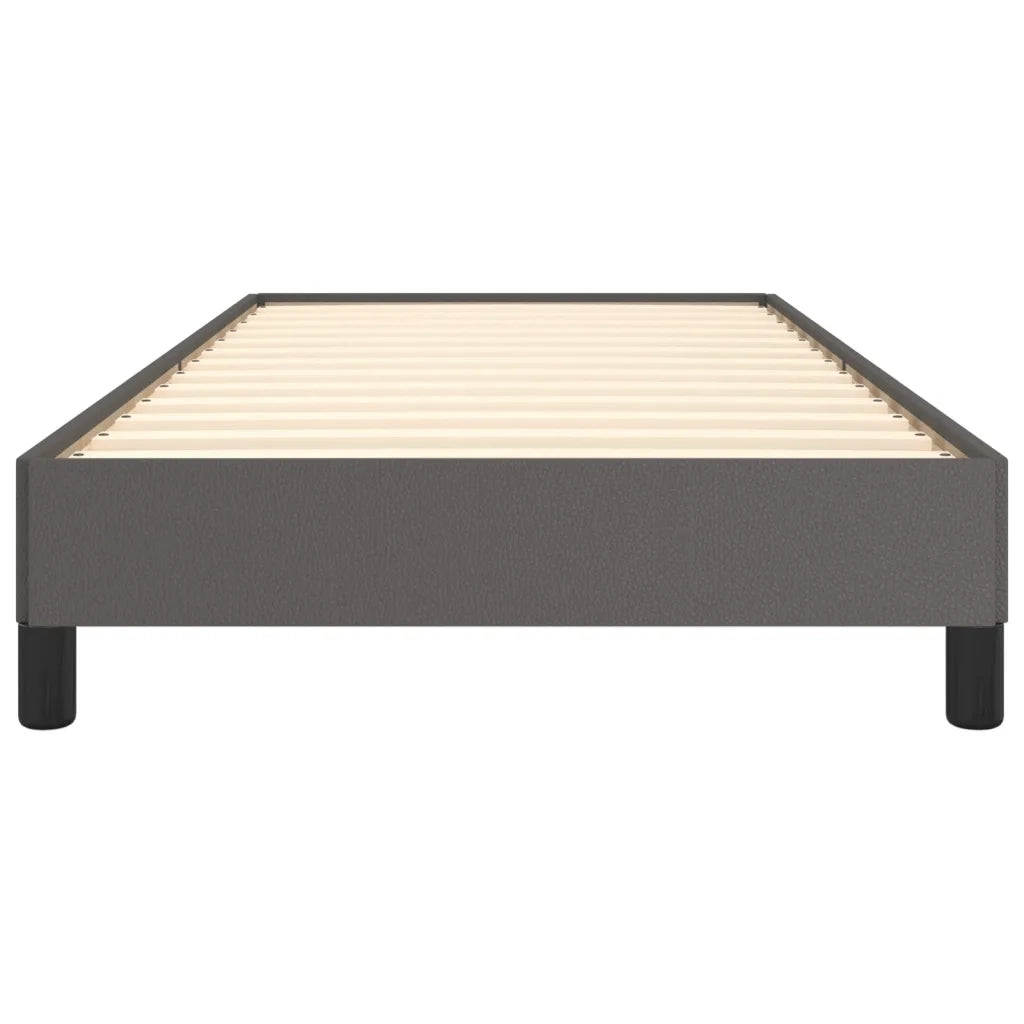 Giroletto-Struttura Letto Grigio 90x190 cm in Similpelle 879038