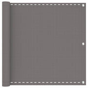 Schermo da balcone-Pannello per balcone Grigio Chiaro 90 x 500 cm HDPE e alluminio