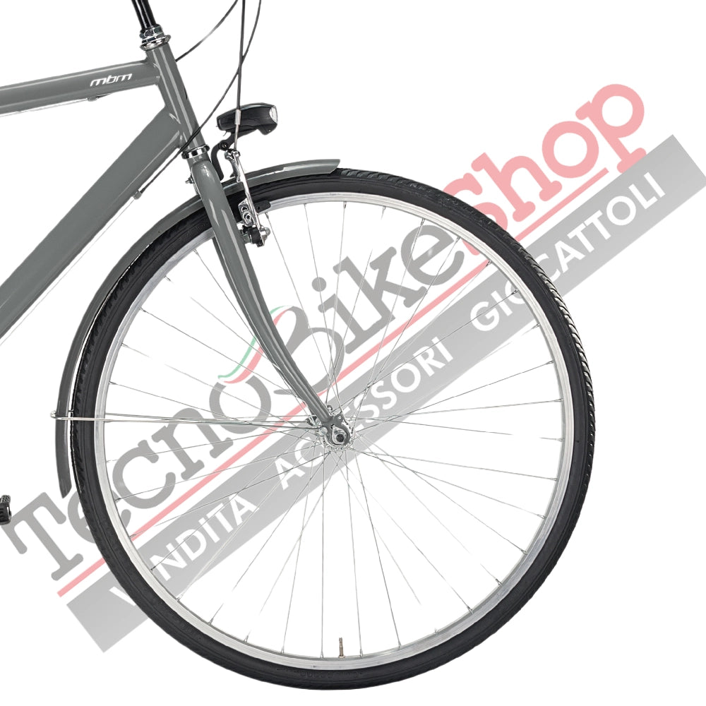 Bicicletta City Bike Trekking Uomo MBM Touring M 28" 6V-Grigio(Smoke)