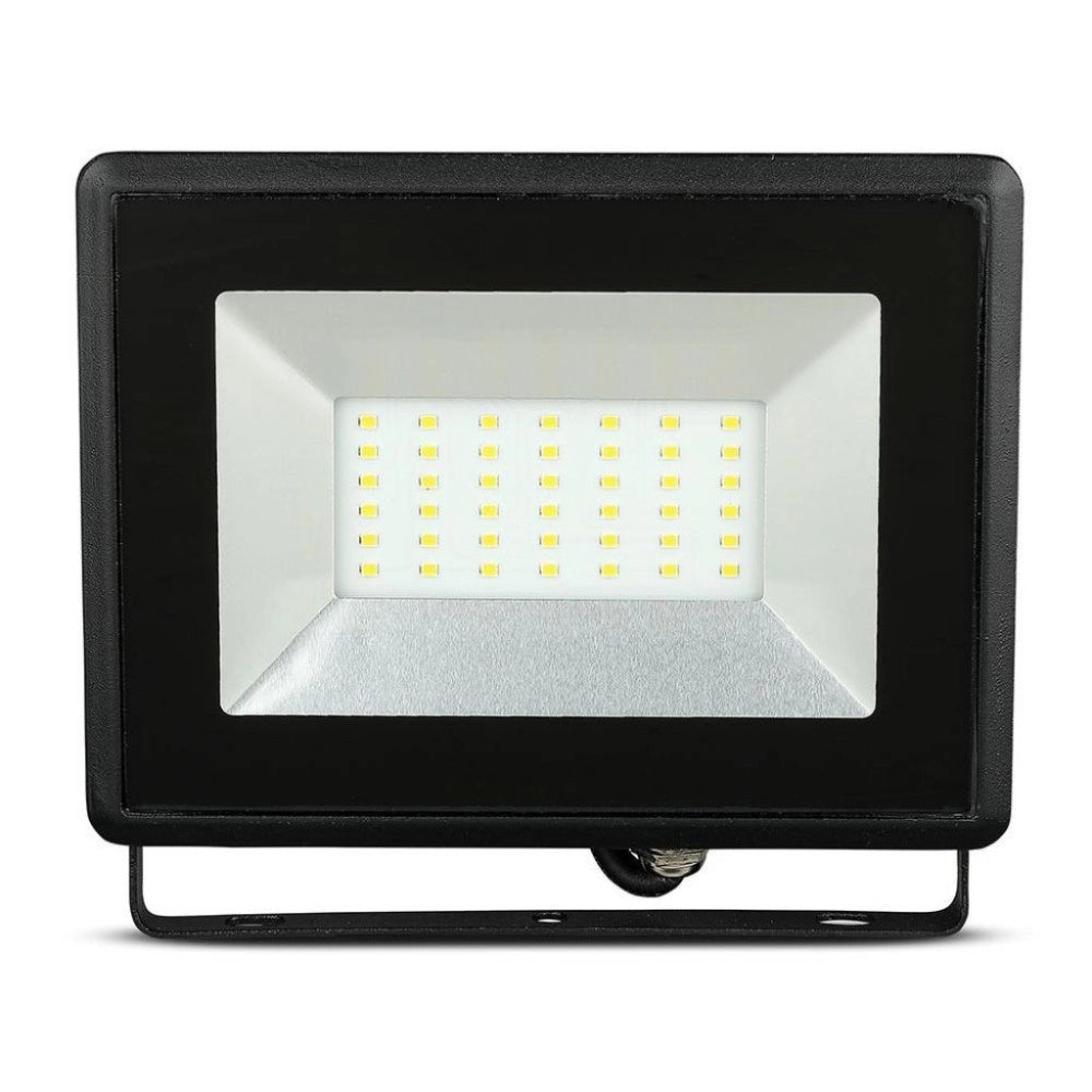 Trade Shop - Faro Proiettore A Led Smd Da 50w Colore Nero Luce Calda 3000k Per Esterno Ip65 -