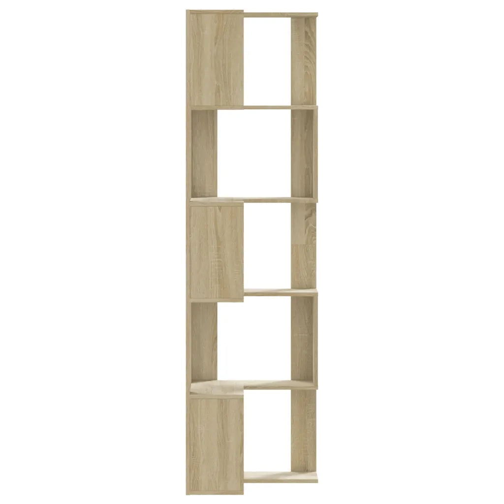 Libreria Angolare 5Ripiani Rovere Sonoma 50x50x179 cm Legno