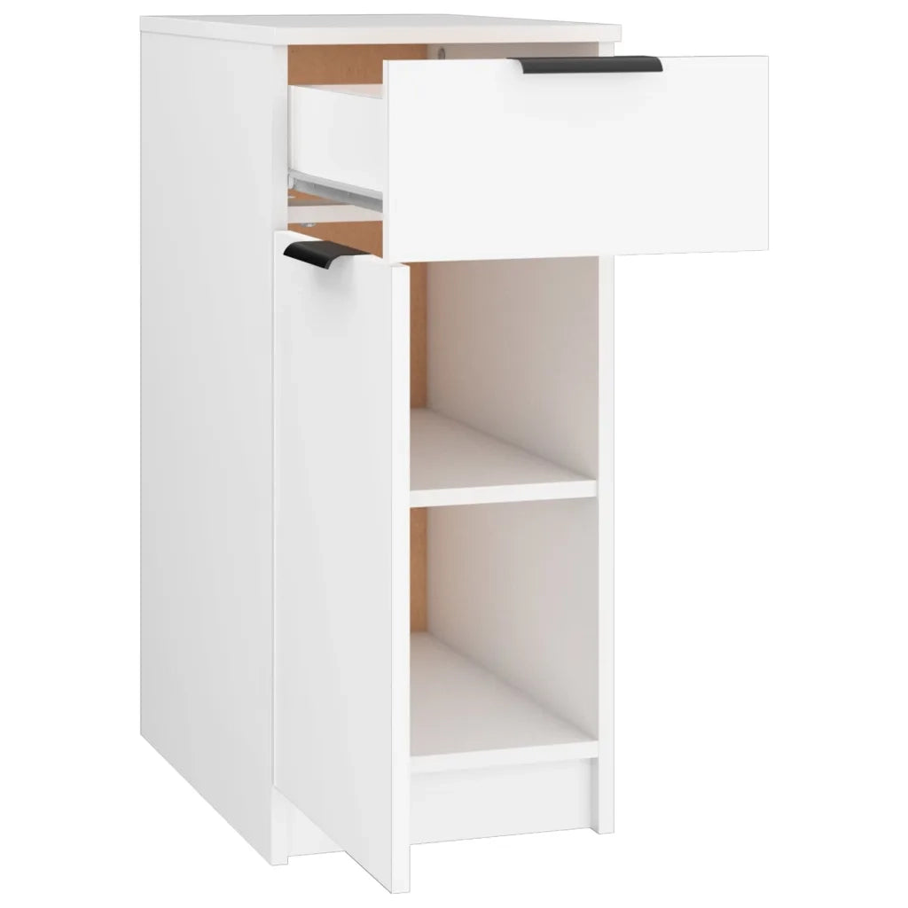 Armadietto da Scrivania Bianco 33,5x50x75 cm Legno Multistrato cod mxl 43475