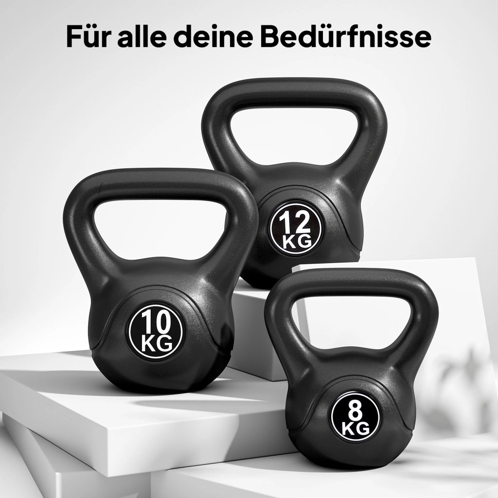Kettlebell Kugelhantel 10 kg ¨C zephmum ¨C 10 kg Nero