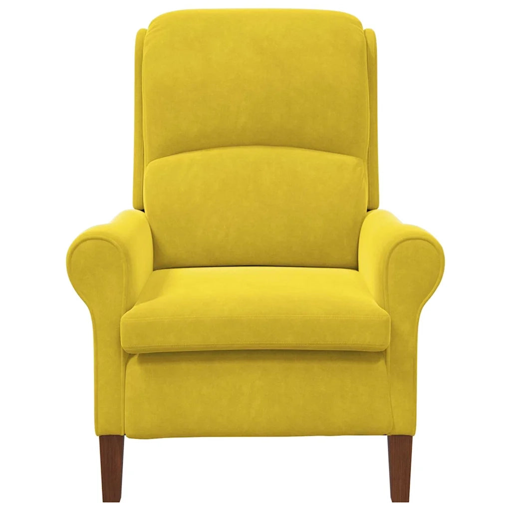poltrona Giallo Velluto 42009864