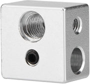 Blocco di riscaldamento professionale in alluminio - Extrusore MK10 - Interruzione di calore - Alta conducibilità termica - Rapida evacuazione di calore - 20x20x13mm - Parte di stampa 3D