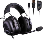 Cuffie stereo per gaming PS5 Switch PC - G936 Altoparlanti 7.1 surround virtuale Microfono anti-rumore Nero