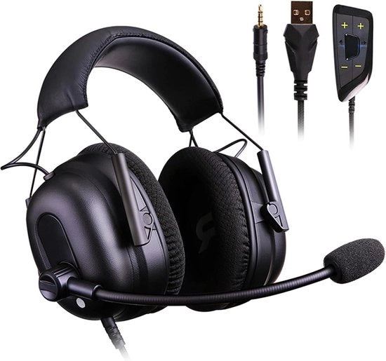 Cuffie stereo per gaming PS5 Switch PC - G936 Altoparlanti 7.1 surround virtuale Microfono anti-rumore Nero