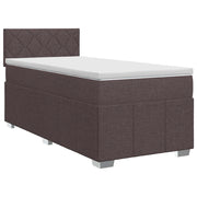 Letto box spring con materasso Marrone Scuro 90 x 200 cm 3451132