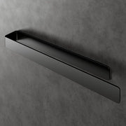 Sostegno asciugamano senza forare - Tesa adesivo per la montaggio & superficie di aderenza extra grande - asta asciugamano in alluminio per fissaggio - Edizione 2023 - nero - 40cm sostegno asciugamano