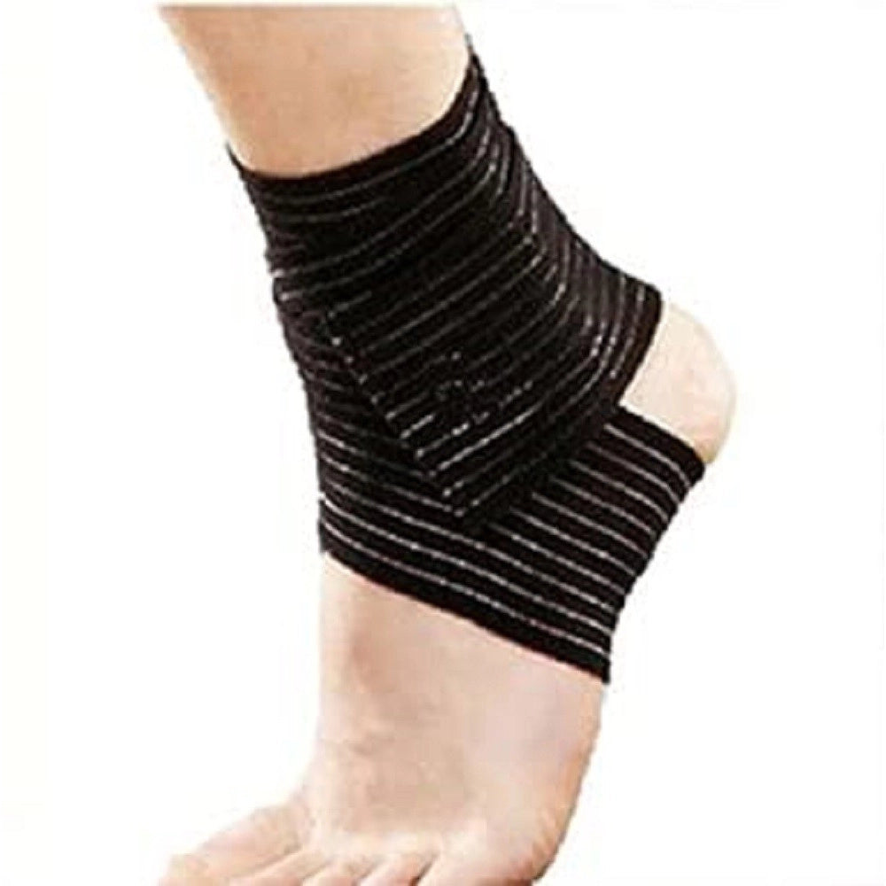 Trade Shop - Fascia Supporto Per Piede Caviglia Cavigliera Elastica Regolabile Con Strappo -