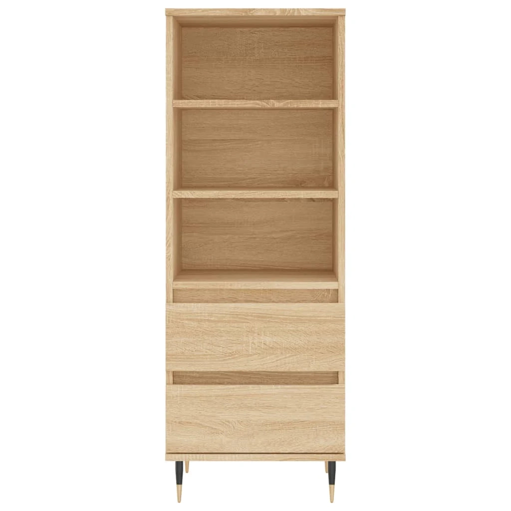 Buffet credenza cassettiera armadio mobile contenitore organizer cucina soggiorno salotto rovere Sonoma alto 40 x 36 x 110 cm legno ingegnerizzato marrone 02_0034056