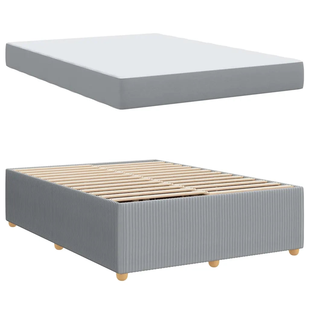Struttura del letto Grigio chiaro 160 x 200 cm Tessuto 3398405