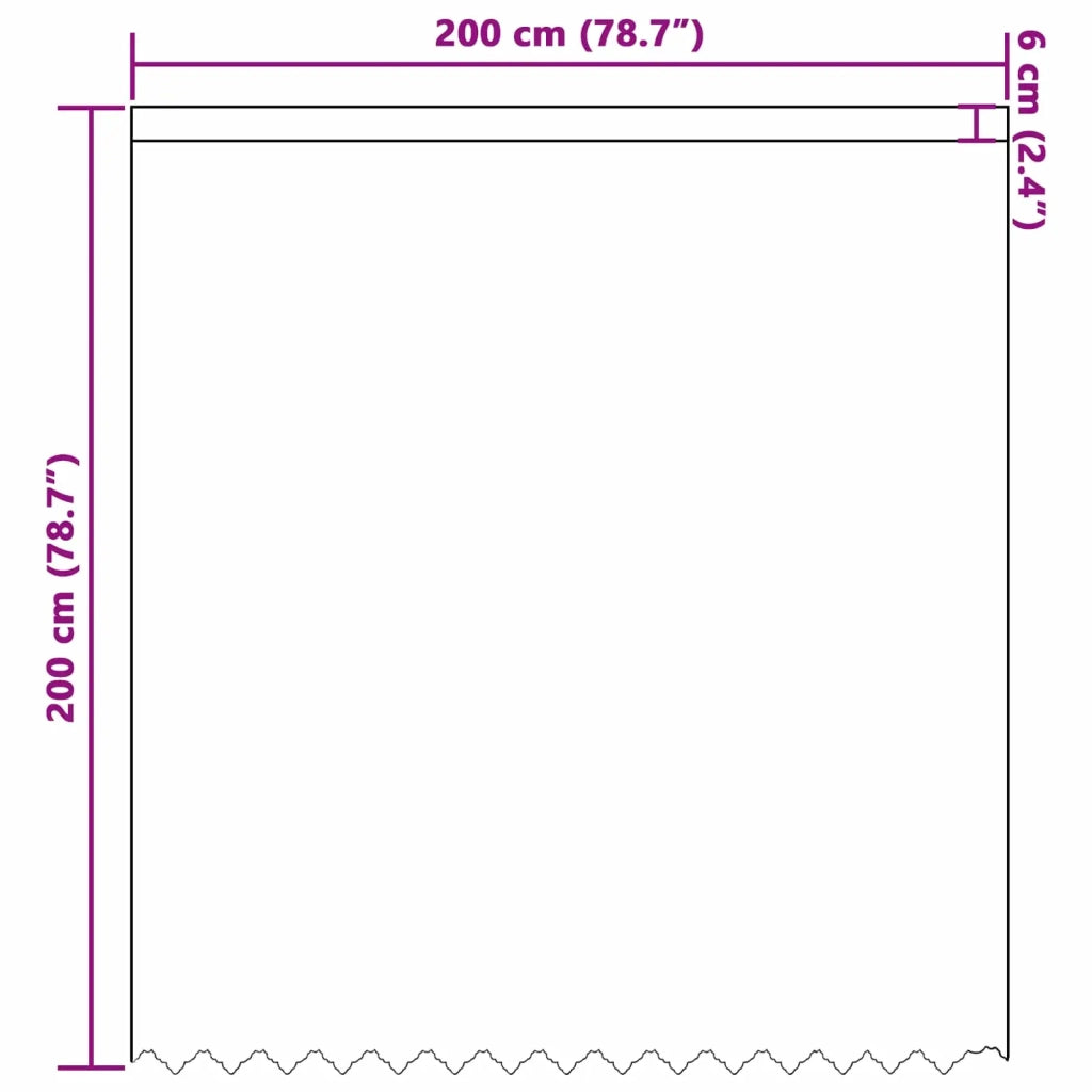 Tenda in Pizzo con tende Bianco 200 x 200 cm Poliestere