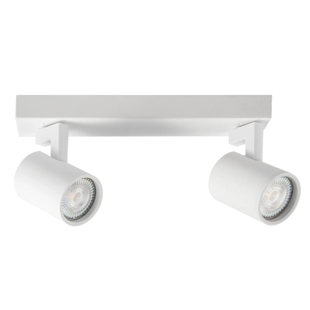 Plafoniera doppio spot 2xGU10 10W bianca Polux LYNX