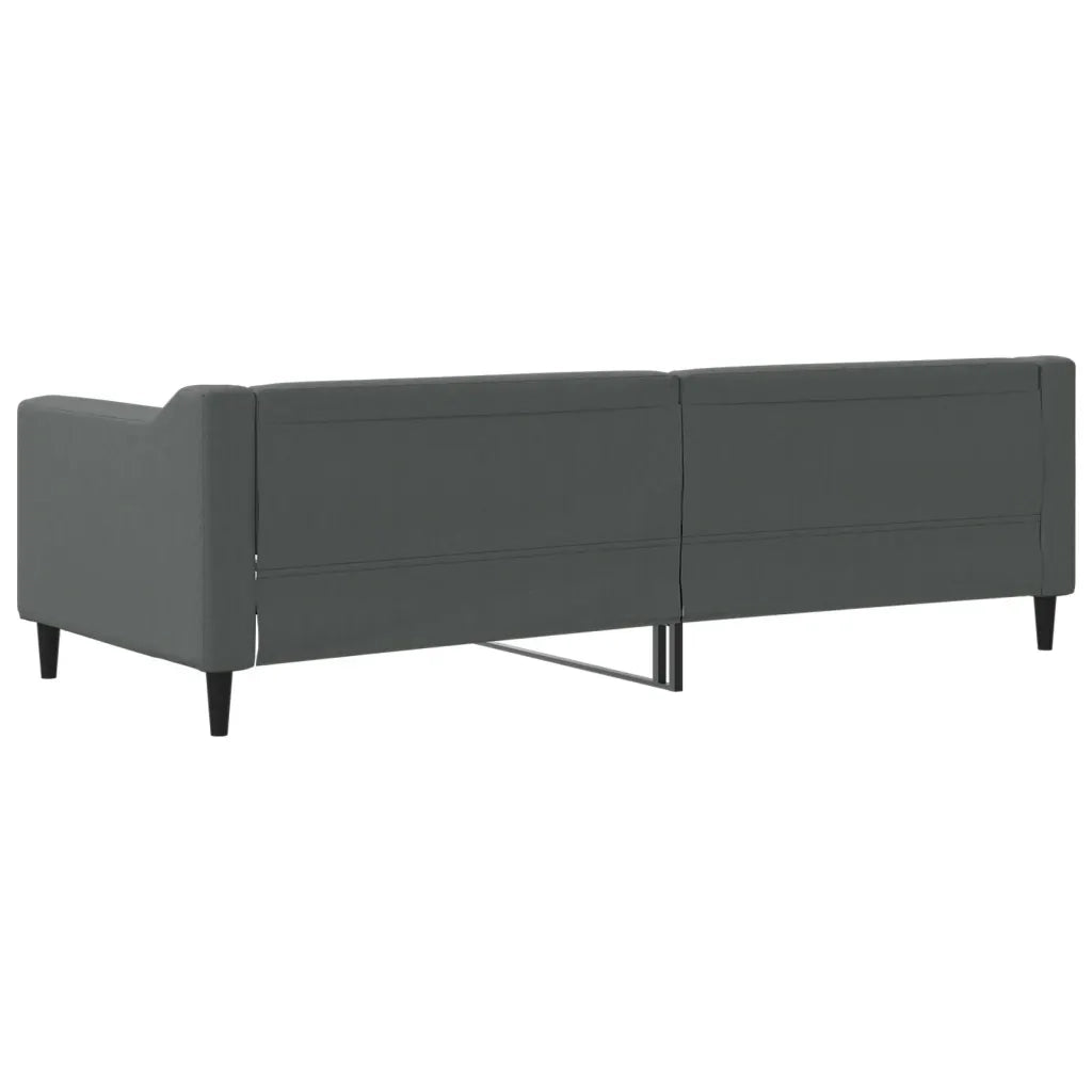Letto singolo | Letto per adulti | Letto da Giorno Grigio Scuro 80x200 cm in Tessuto