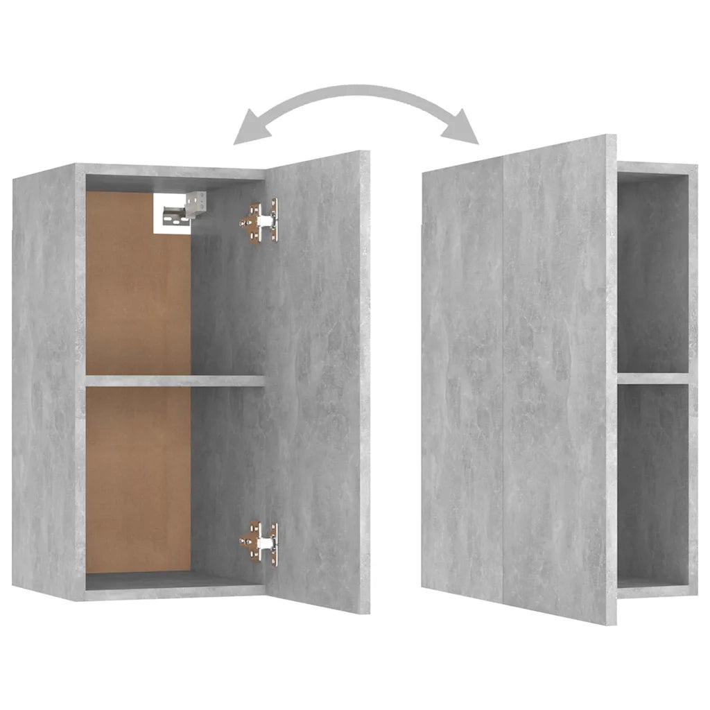 Set Mobile Porta TV 7 pz Grigio Cemento in Truciolato  cod mxl 20817