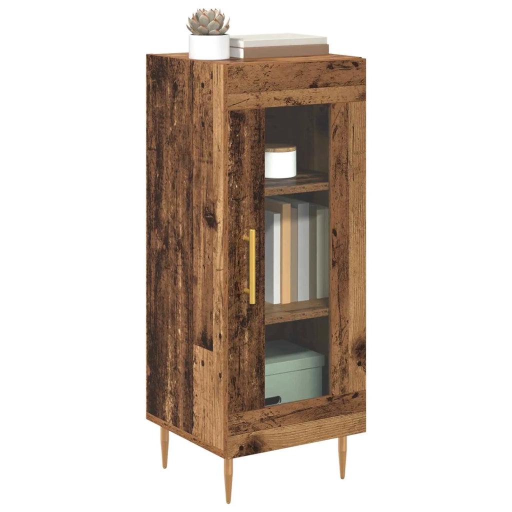 Credenza | Madia | Buffet da pranzo | Armadio da pranzo Legno vecchio 34 x 34,5 x 90 cm Legno multistrato