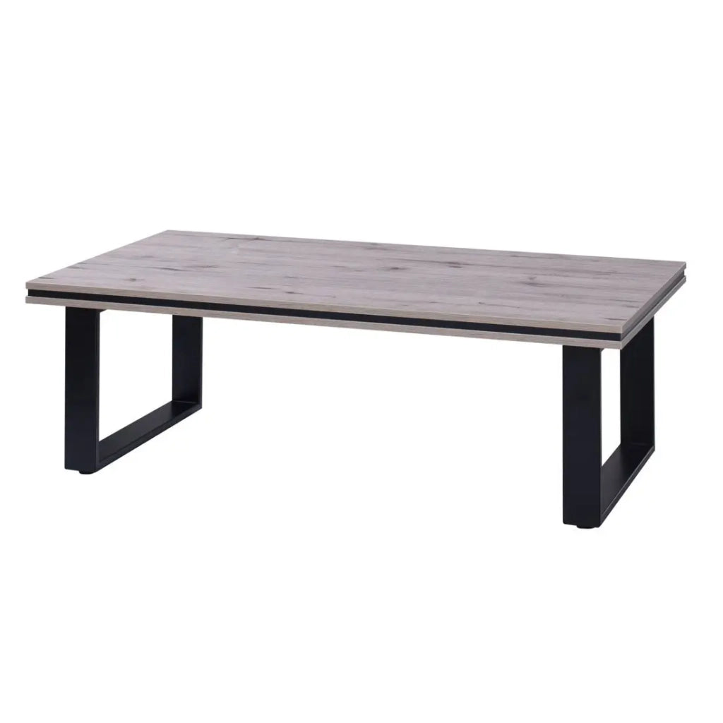 Tavolino basso MALAGA - Colore quercia Wellington - 135 x 70 x 45 cm