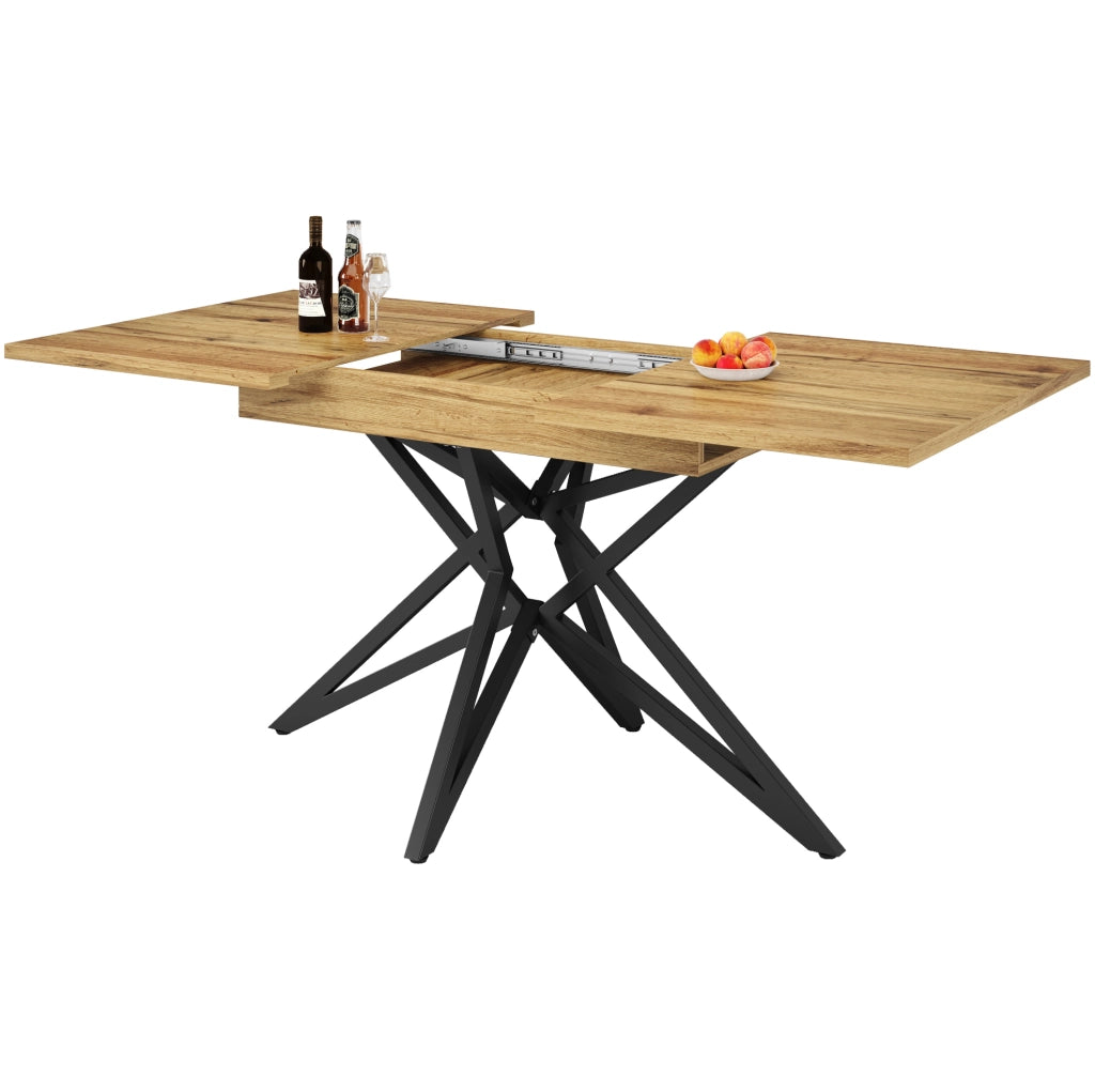 Tavolo da pranzo allungabile 120/160x80 cm noce
