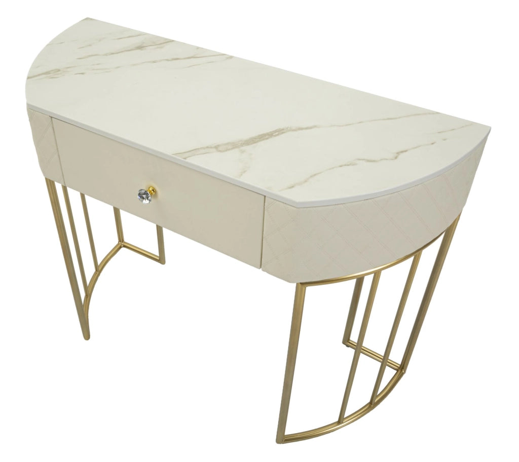 Console Sharon 100x40x75 cm in Pino e MDF e Metallo e Plastica