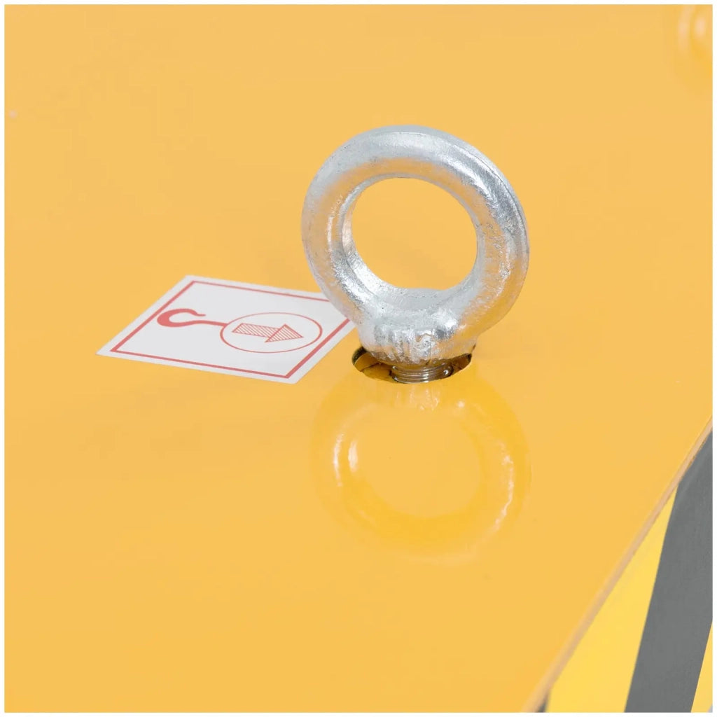 Tavolo elevatore elettrico professionale 380 volt 2000 kg acciaio giallo 14_0010061