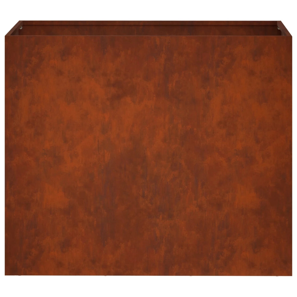 Vaso da giardino 2 pz Ruggine 60 x 30 x 40 cm Acciaio Corten 8005567