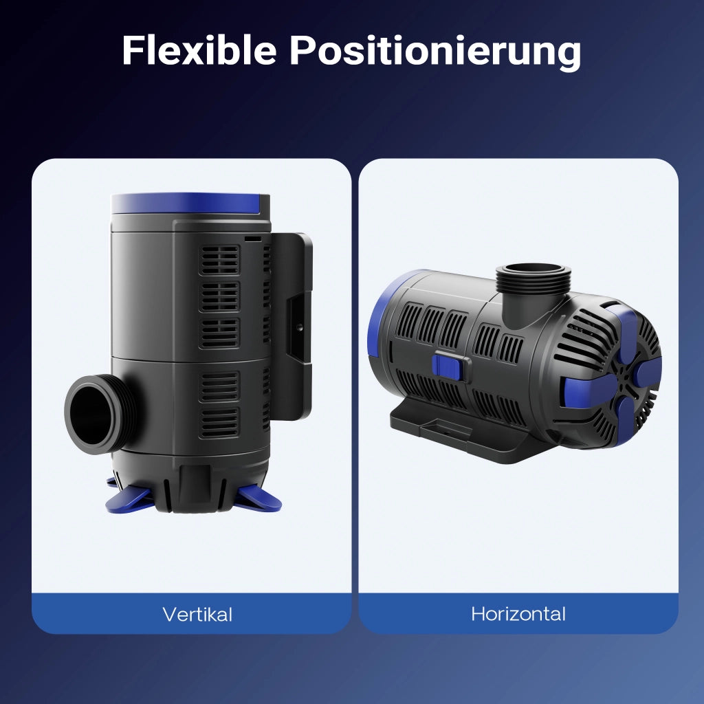 CET-8000 SuperECO Pompa per laghetto Regolabile in continuo da 500 a 8000l/h con 80W