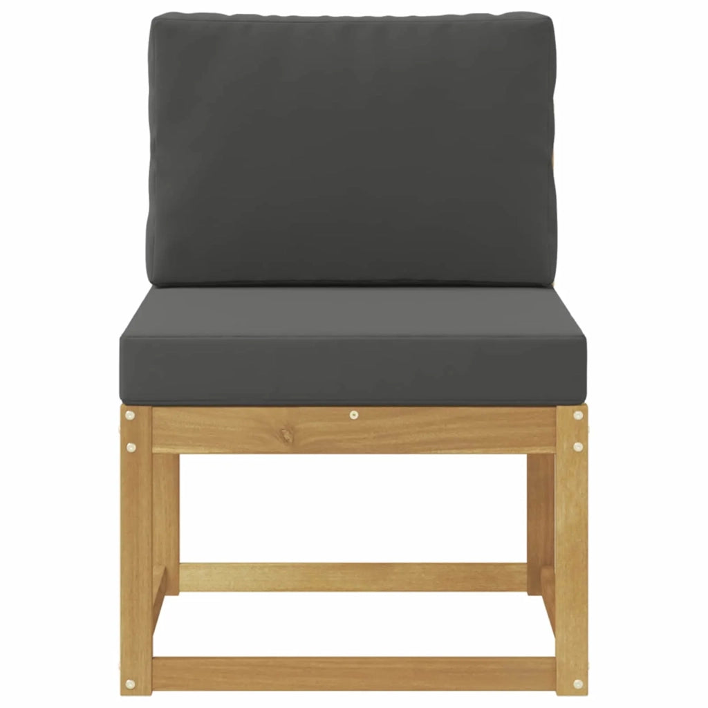 Set di divani da esterno-Sofa da giardino Bianco e Antracite 59 x 63 x 73 cm
