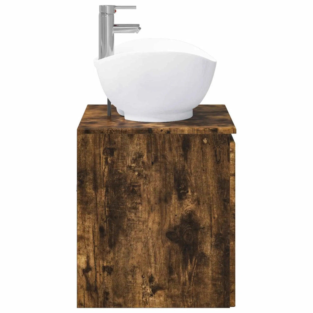 Set di mobili per il bagno Rovere Fumo Legno ingegnerizzato 3404345