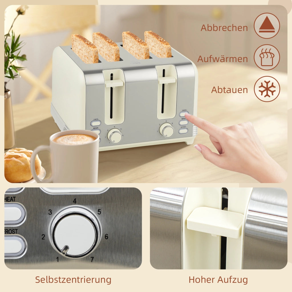 Set bollitore e tostapane ¨C zephmum ¨C 1,7L 2200W 4 fessure