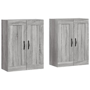 Armadietti a Parete 2 pz Grigio Sonoma in Legno Multistrato CFW1391983