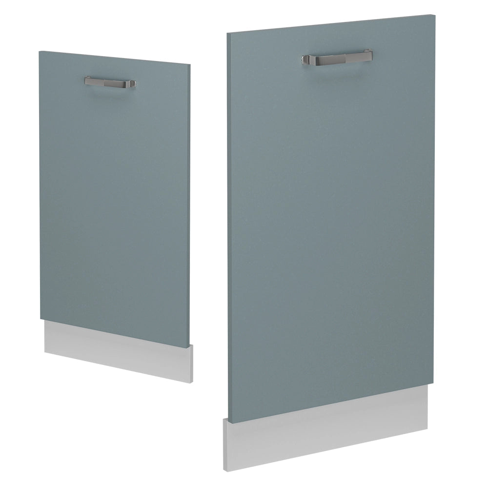 Pannello frontale della lavastoviglie R-Line Grigio-blu/Bianco 45 cm, PL Marmo Vicco
