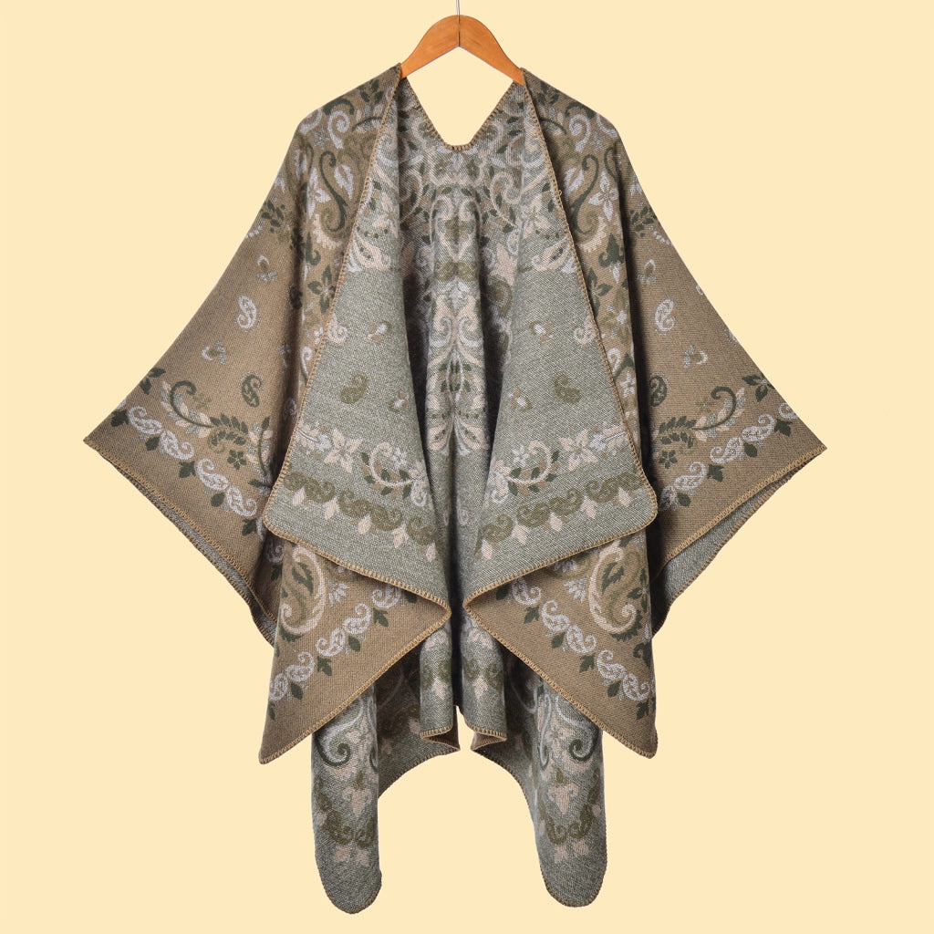 Sciarpa da donna vintage in jacquard con stampa leopardata