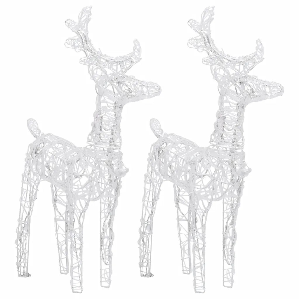 Decorazione Natalizia Renne e Slitta 320 LED Acrilico 3100425