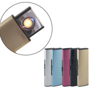 Trade Shop - Accendino Elettrico Usb Ricaricabile Senza Fiamma Antivento Regalo Elettronico -